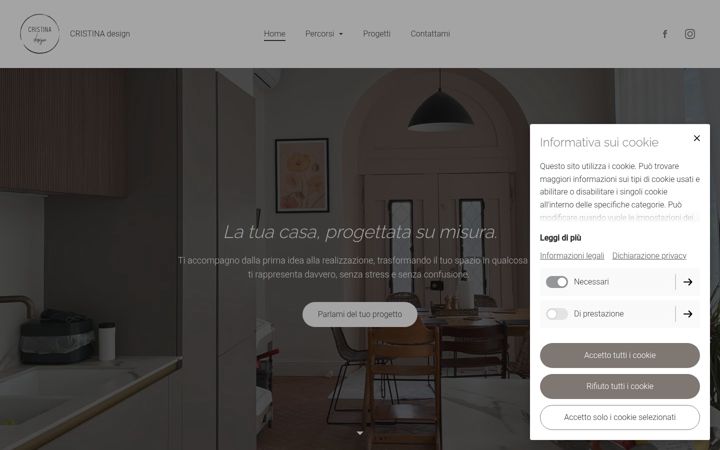 Screenshot of cristina-design.it