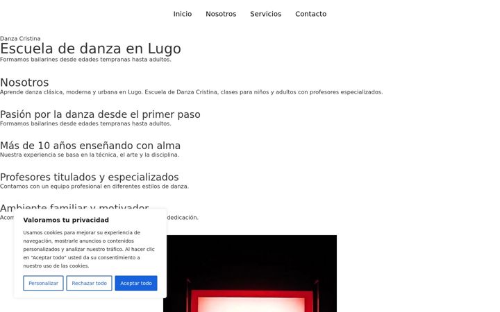 Screenshot of cristina-escueladedanza.es