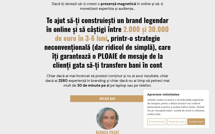 Screenshot of cristina-pop.ro
