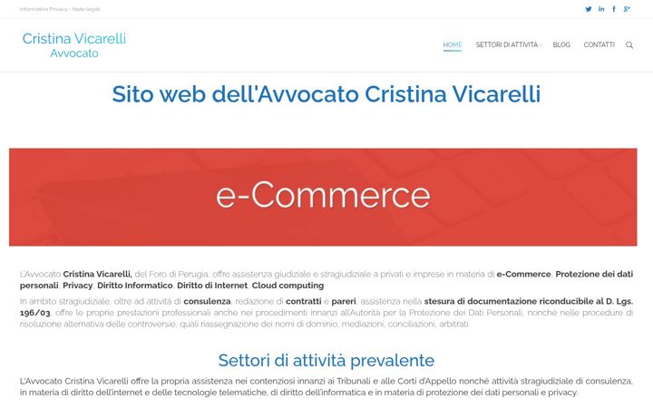 Screenshot di cristina-vicarelli.it
