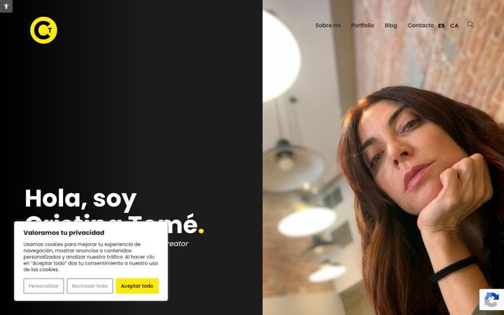 Screenshot of cristina.barcelona