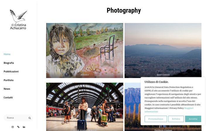 Screenshot of cristinaachucarro.com