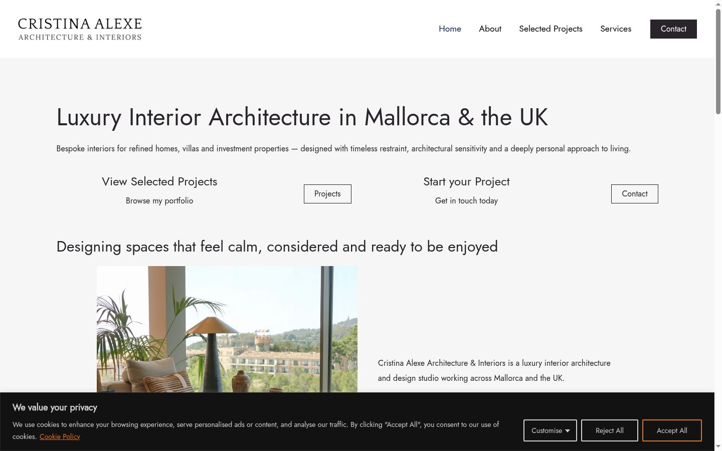 Screenshot tal-banner tal-kunsens muri qabel kwalunkwe interazzjoni