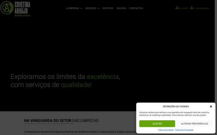 Screenshot of cristinaaraujo.com