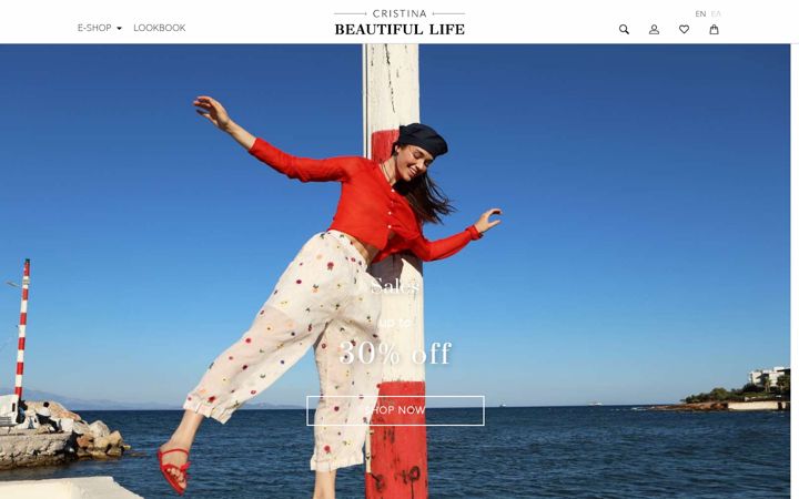 Screenshot of cristinabeautifullife.com