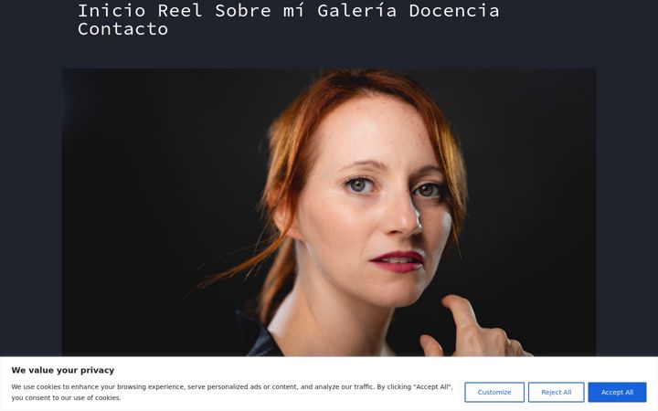 Screenshot of cristinablancoaloy.com