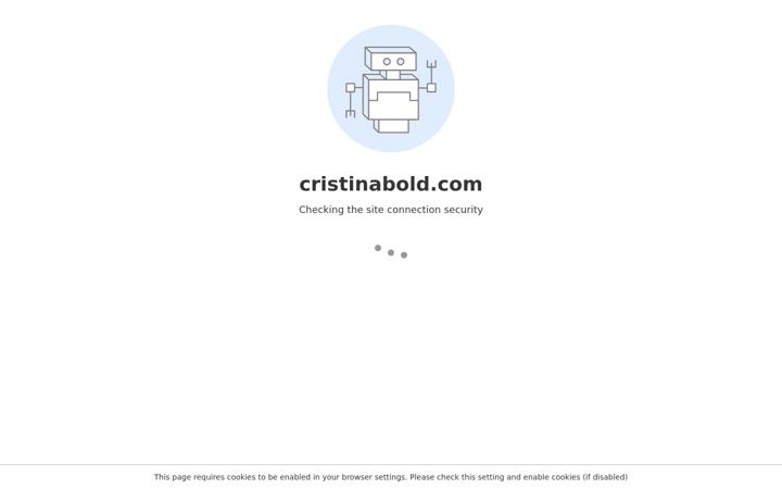 Screenshot of cristinabold.com