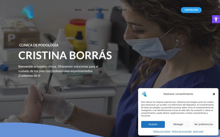 Screenshot of cristinaborraspodologia.com