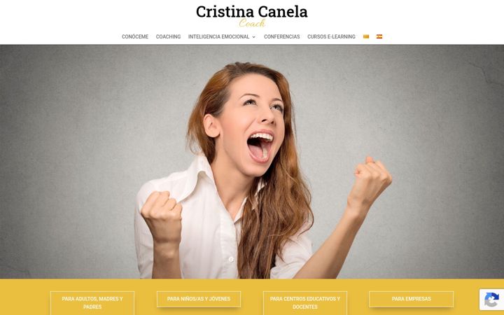 Screenshot of cristinacanela.com