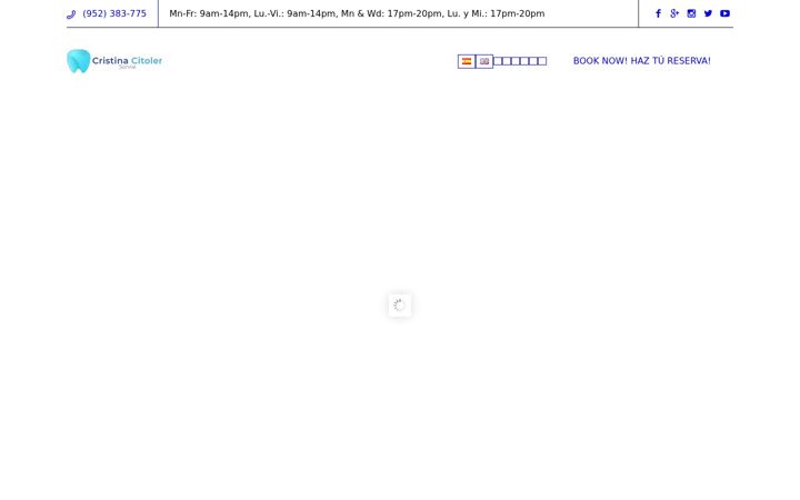 Screenshot of cristinacitoler.com