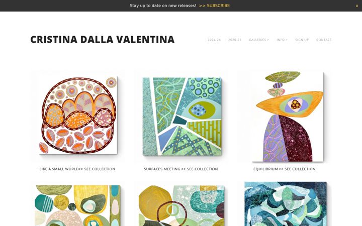 Screenshot of cristinadallavalentina.com