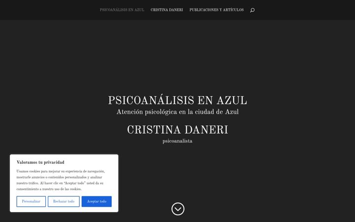 Screenshot of cristinadaneripsicoanalista.com