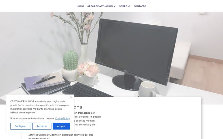 Screenshot of cristinadellanosabogada.com