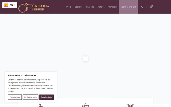 Screenshot of cristinaferreroficial.com