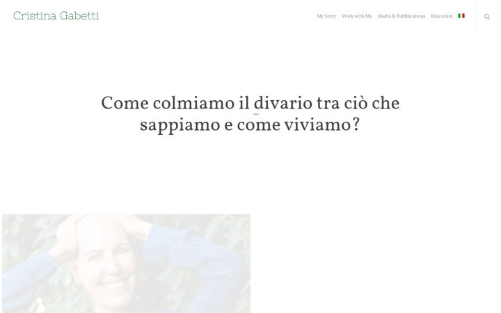 Screenshot of cristinagabetti.it