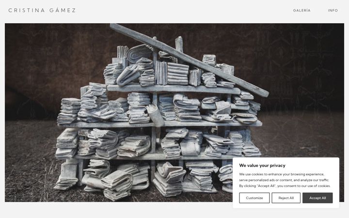 Screenshot of cristinagamez.es