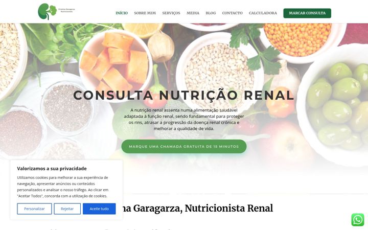Screenshot of cristinagaragarza.com