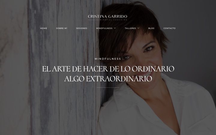 Zrzut ekranu cristinagarrido.es