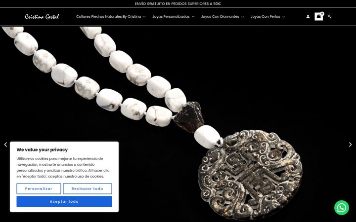 Zrzut ekranu cristinagestaljoyeria.es