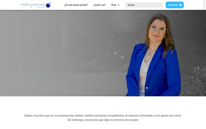 Screenshot of cristinagmanzano.com