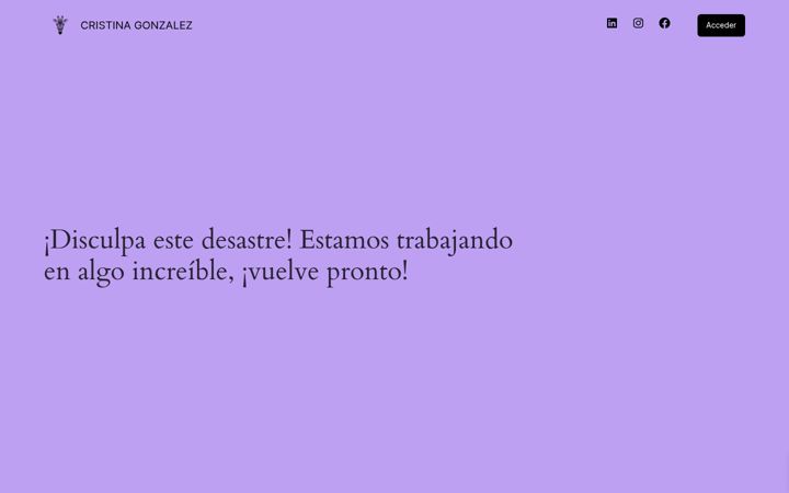 Zrzut ekranu cristinagonzalez.es