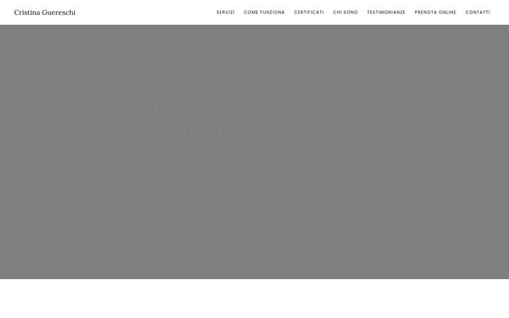 Screenshot of cristinaguereschi.it
