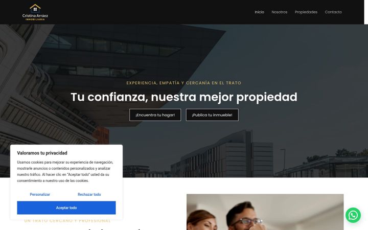 Zrzut ekranu cristinainmoconsulting.es