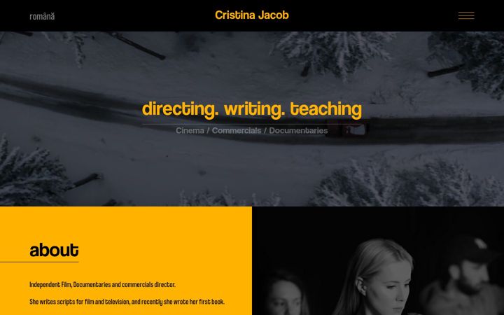 Screenshot of cristinajacob.com