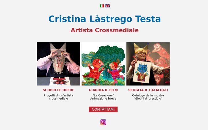 Screenshot of cristinalastregocrossmediale.it