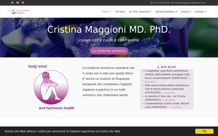 Screenshot of cristinamaggioni.it