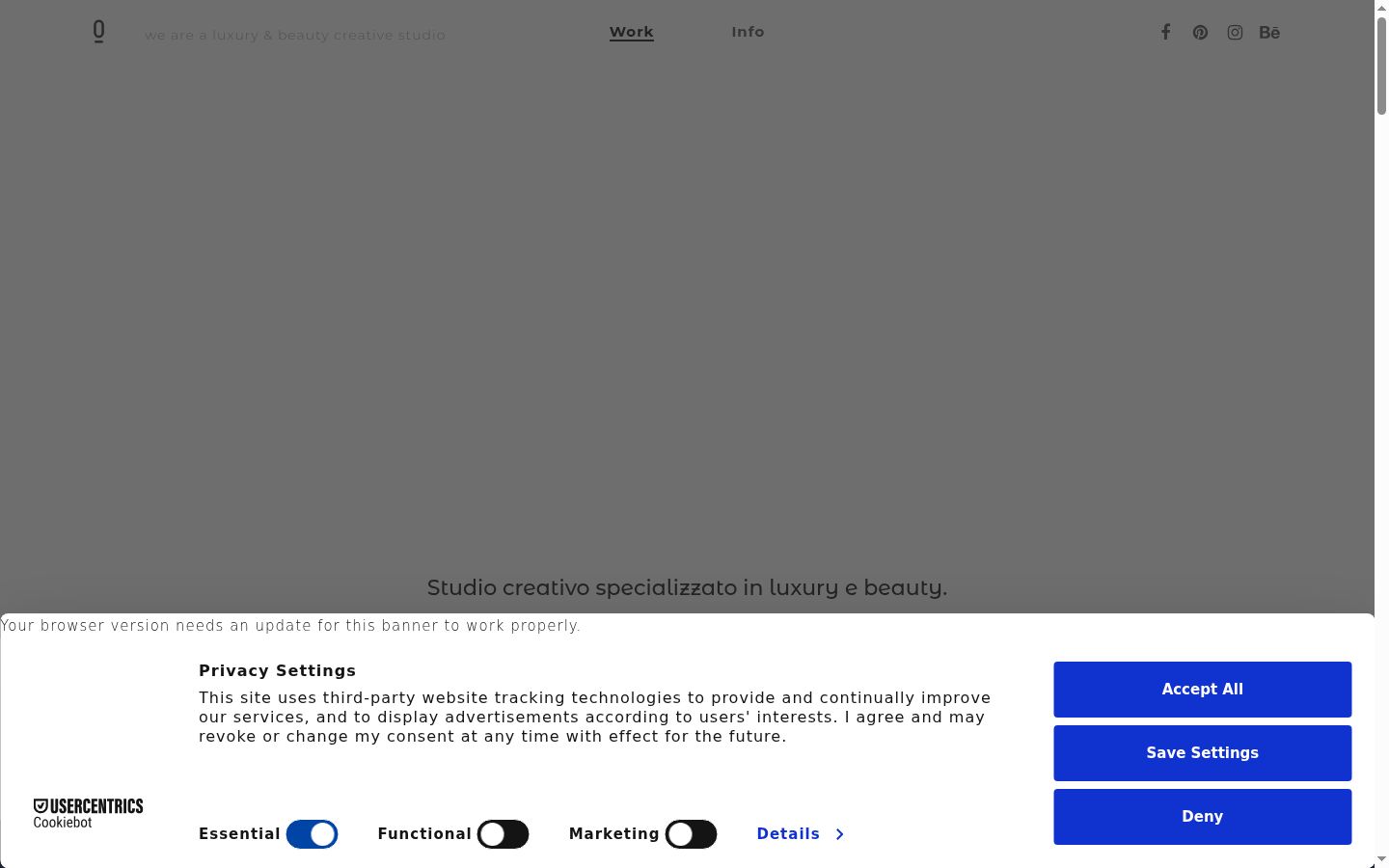 Screenshot tal-banner tal-kunsens muri qabel kwalunkwe interazzjoni