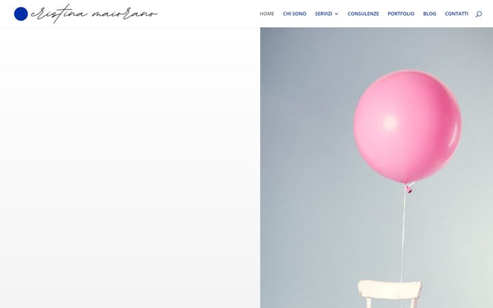 Screenshot of cristinamaiorano.it