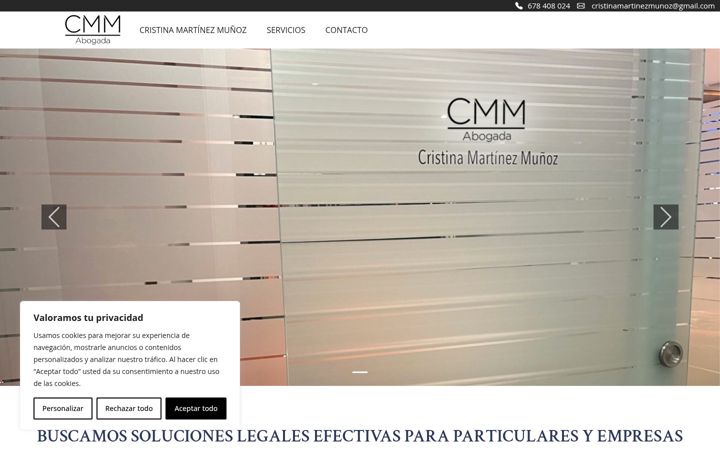 Screenshot of cristinamartinezmunoz.com
