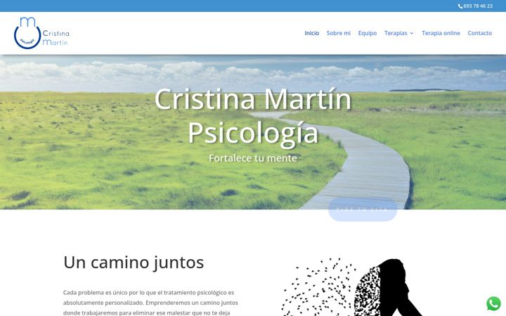 Screenshot of cristinamartinpsicologia.com
