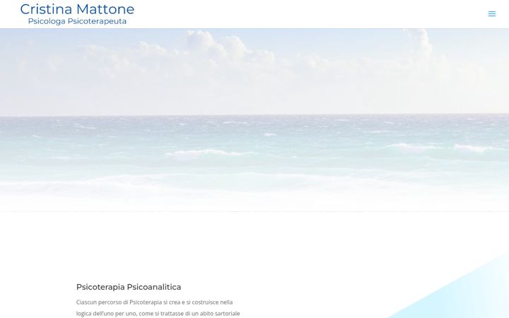 Screenshot of cristinamattone.it