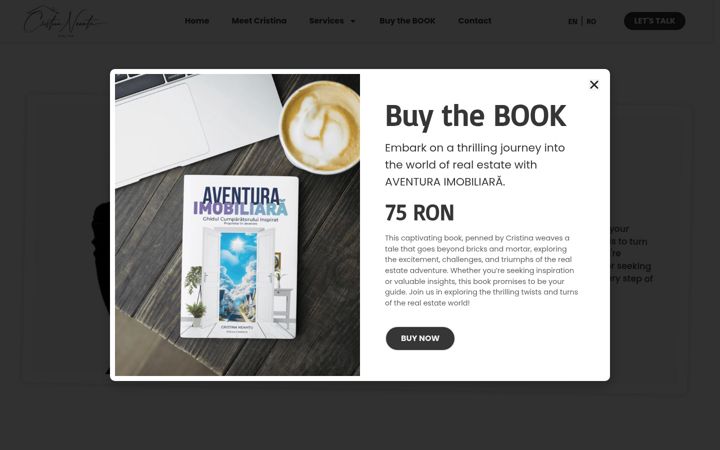 Screenshot of cristinaneamtu.com