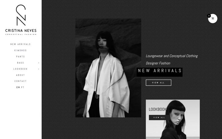 Screenshot of cristinaneves.pt