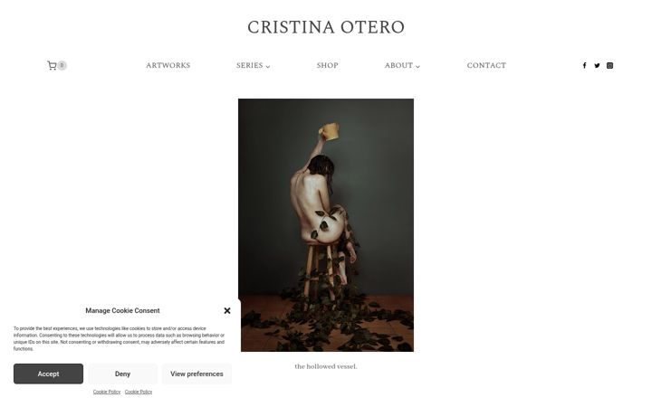 Screenshot of cristinaotero.com