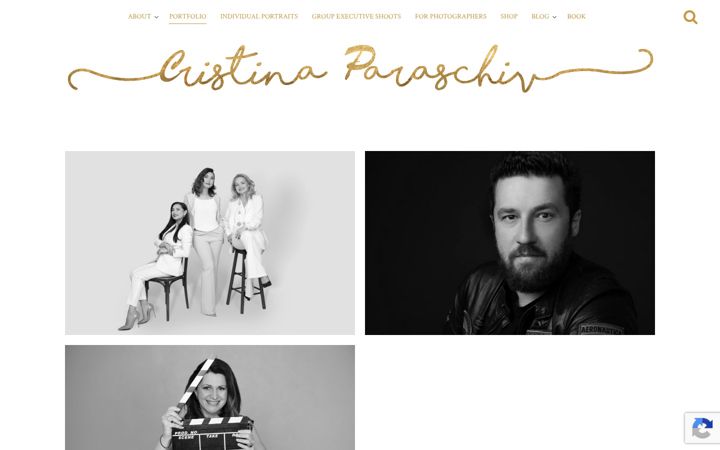 Screenshot of cristinaparaschiv.com