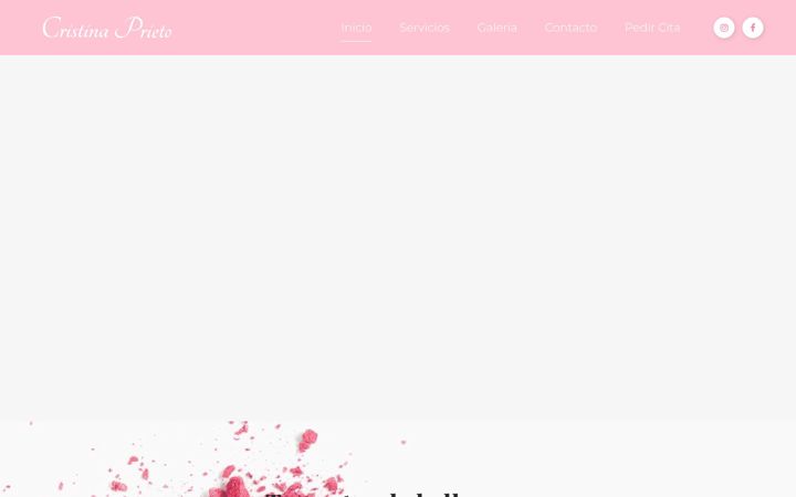 Screenshot of cristinaprieto.es