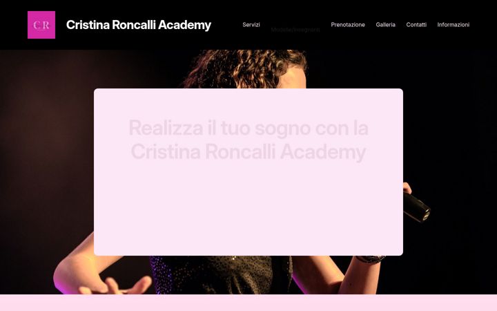 Zrzut ekranu cristinaroncalliacademy.it