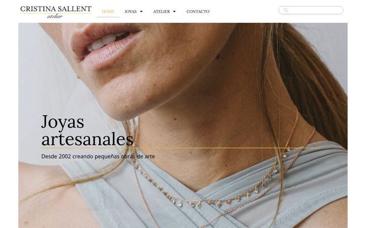 Screenshot of cristinasallent.com