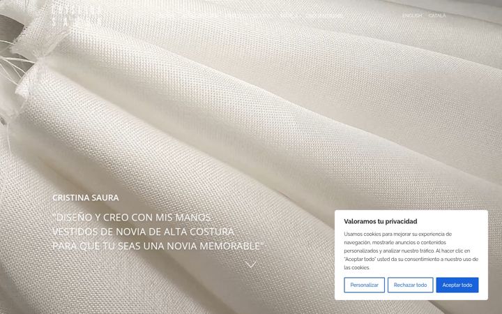 Screenshot of cristinasaura.com