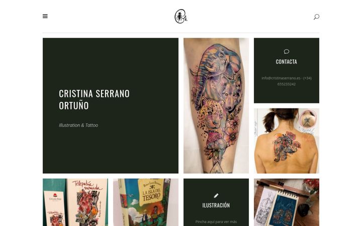 Screenshot of cristinaserrano.es