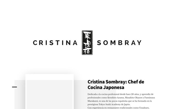 Screenshot of cristinasombray.com
