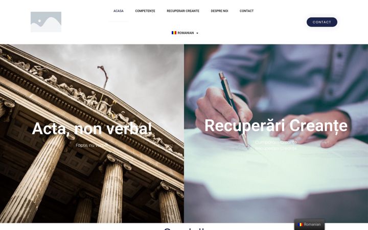 Screenshot of cristitinca.ro