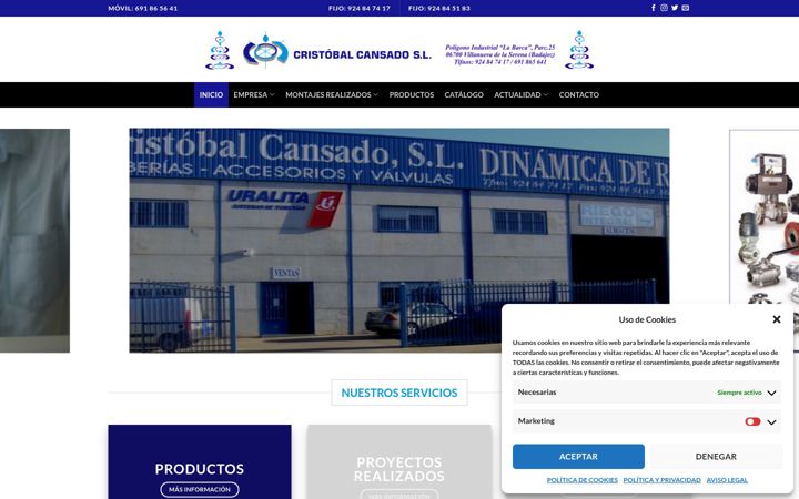 Screenshot of cristobalcansado.es
