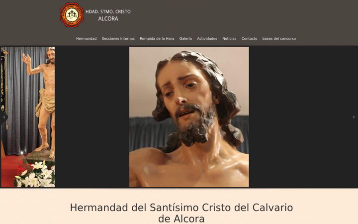 Screenshot of cristocalvarioalcora.org