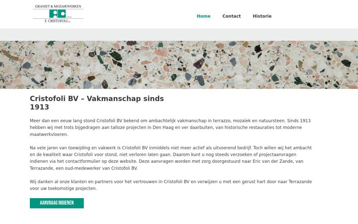 Screenshot of cristofoli-bv.nl