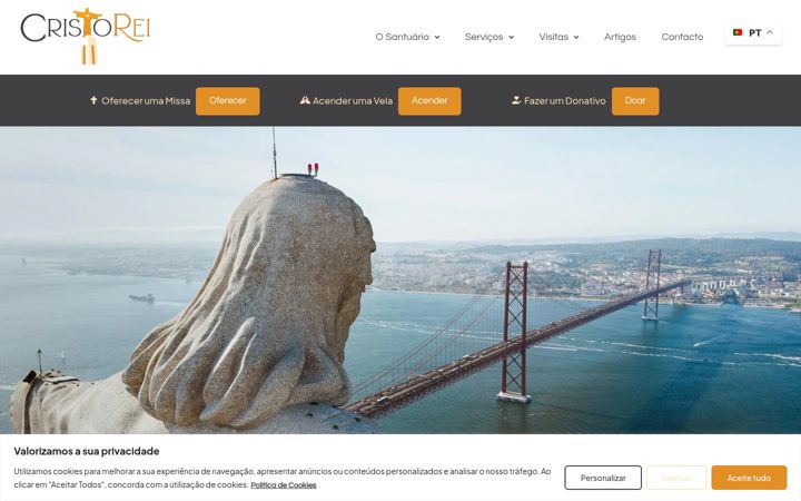 Screenshot of cristorei.pt